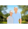 senior couple outdoor vector image vector image