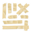 adhesive tape set sticky paper strip isolated vector image