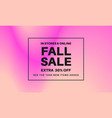 fall sale gradient banner vector image vector image