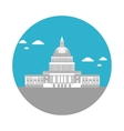 flat icon capitol vector image