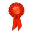 first place red ribbon vector image vector image
