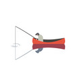 fishing man icon vector image