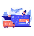 freight quote request concept vector image vector image