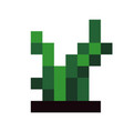 plant for nature environment in oldschool game vector image