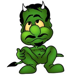 Devil head Royalty Free Vector Image - VectorStock