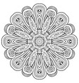 floral mandala vintage ornamental vector image