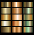 metals gradients vector image