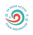 24 hours active protection and caries prevention vector image vector image