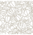 background with hand drawn flowers seamless vector image vector image