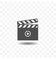 movie clapper board icon vector image vector image