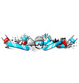 background with snowboarding items winter sport vector image vector image