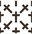 christianity flat pattern vector image