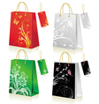 set of shopping bag vector image vector image