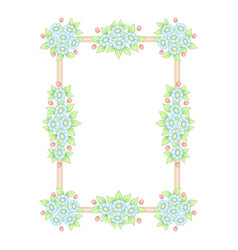 Seamless color flowers lattice background Vector Image