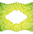 frame in the indian style vector image vector image