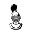 knight helmet on white background design element vector image