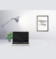 realistic device mockup vector image vector image
