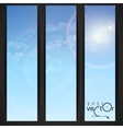 cloud sky painted background vector image