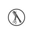 scissor icon logo vector image