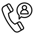 birthday wishes with a phone call icon vector image