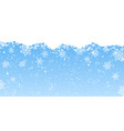 christmas snowflake banner design vector image