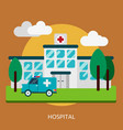 hospital conceptual design vector image