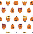 halloween seamless pattern holiday design vector image vector image