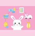 online shopping purchase process easter concept vector image