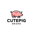 pig piglet logo mascot and icon or cartoon vector image vector image