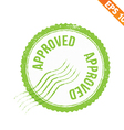 rubber stamp approved - eps10 vector image