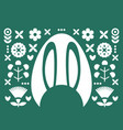 easter elements set vector image