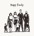 happy family together mother father sister vector image vector image