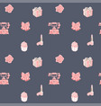 seamless pattern with romantic objects vector image vector image