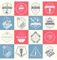 set of logos and badges music vector image