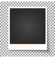 old empty realistic photo frame vector image