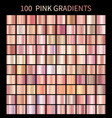 pink rose gradients collection for fashion design vector image