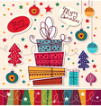 vintage scrapbook set vector image