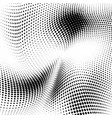 abstract wavy black and white halftone texture vector image