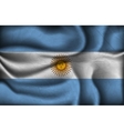 crumpled flag of argentina vector image vector image