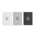 3d realistic white gray black closed vector image