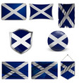 flag scotland saint andrews cross accurate vector image vector image