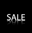 sale banner on black vector image