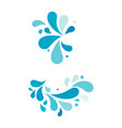 water splash icon vector image