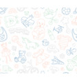 baby goods store seamless background pattern vector image vector image