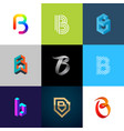 big logo pack creative monograms vector image vector image
