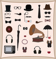hipster retro style set vector image