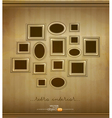 vintage picture frames vector image vector image