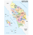 admin map indonesian province north sumatra vector image vector image