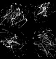 gray splatter paint abstract on black background vector image