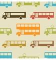 retro bus seamless pattern vector image